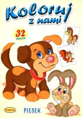 Koloruj z nami. Piesek PASJA. Autor:   Praca zbiorowa. SmakLiter.pl Okładka książki Koloruj z nami. Piesek PASJA