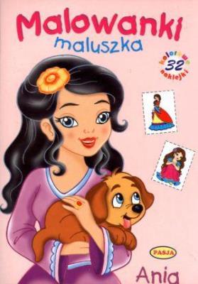 Malowanki maluszka. Ania. Autor: praca zbiorowa. SmakLiter.pl Okładka książki Malowanki maluszka. Ania