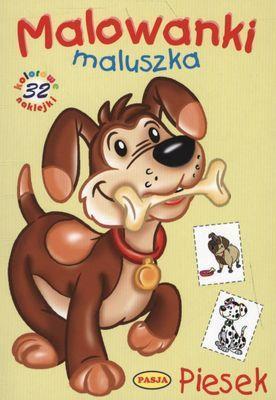 Malowanki maluszka - Piesek PASJA. Autor: praca zbiorowa. SmakLiter.pl Okładka książki Malowanki maluszka - Piesek PASJA