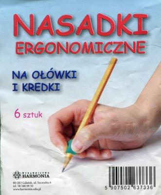 Opakowanie Nasadki ergonomiczne na ołówek i kredki (6 szt.)