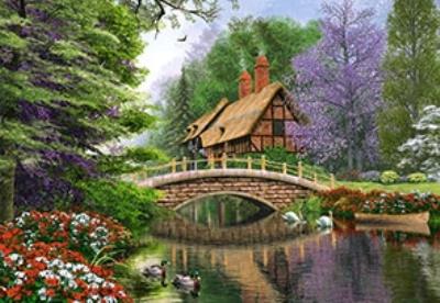 Puzzle 1000 Dom nad rzeką CASTOR. Autor:   Praca zbiorowa. SmakLiter.pl Okładka książki Puzzle 1000 Dom nad rzeką CASTOR