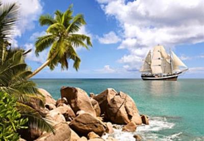 Okładka książki Puzzle 1500 Skalne wybrzeże CASTOR