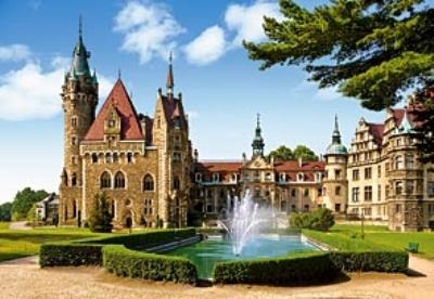Okładka książki Puzzle 1500 Zamek Moszna - Polska CASTOR