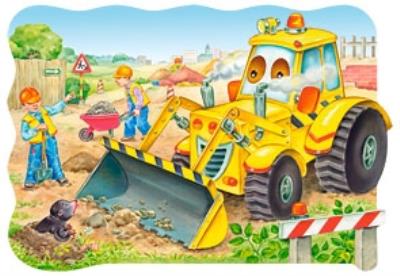 Okładka książki Puzzle 20 maxi - Spychacz CASTOR