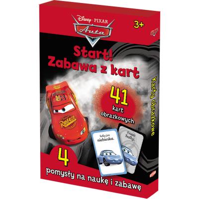 Auta. Start! Zabawa z kart. Autor: Opracowanie zbiorowe. SmakLiter.pl Okładka książki Auta. Start! Zabawa z kart