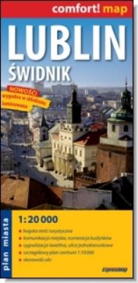 Comfort!map Lublin 1:20 000 laminat. Autor:   Praca zbiorowa. SmakLiter.pl Okładka książki Comfort!map Lublin 1:20 000 laminat