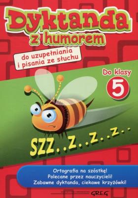 Okładka książki Dyktanda z humorem do klasy 5