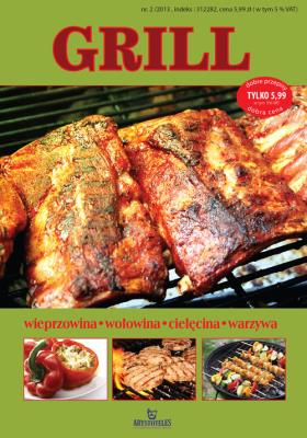 Grill Wieprzowina, wołowina, cielęcina, warzywa. Autor: Sobczak Justyna, Małgorzata Puzio. SmakLiter.pl Okładka książki Grill Wieprzowina, wołowina, cielęcina, warzywa