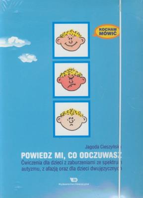 Kocham mówić. Powiedz mi co odczuwasz WE. Autor: Cieszyńska Jagoda. SmakLiter.pl Okładka książki Kocham mówić. Powiedz mi co odczuwasz WE