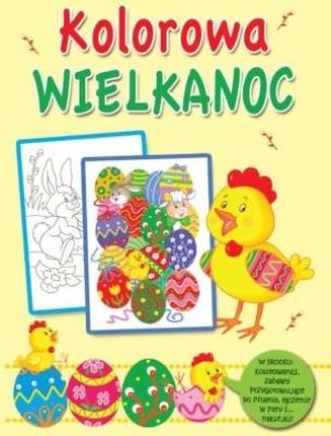 Kolorowa Wielkanoc. Activity świąteczne. Autor: Ala Hanna Murgrabia (ilustr.). SmakLiter.pl Okładka książki Kolorowa Wielkanoc. Activity świąteczne