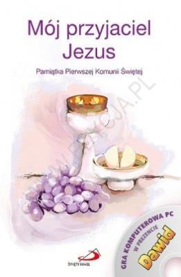 Okładka książki Mój przyjaciel Jezus. Pamiątka I Komunii...+ gra