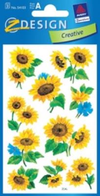 Okładka książki Naklejki z kwiatami Słoneczniki