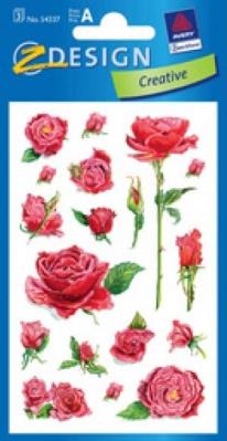 Okładka książki Naklejki z kwiatami - Róża 1