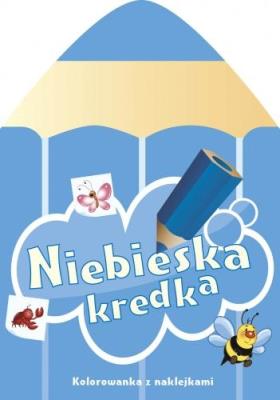 Niebieska kredka. Autor: Chojecka Sylwia. SmakLiter.pl Okładka książki Niebieska kredka