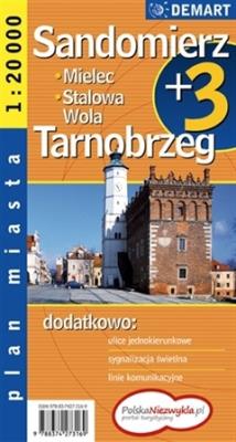Okładka książki Plan Miasta St. Wola/Sandomierz/Tarnobrzeg DEMART