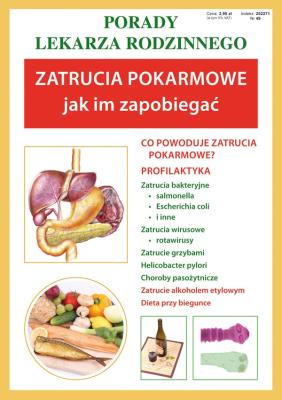 Okładka książki Porady lek. rodzinnego. Zatrucia pokarmowe
