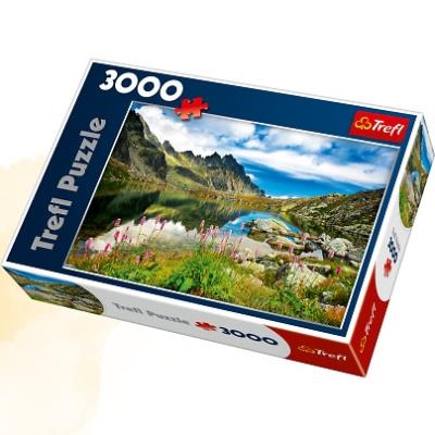 Puzzle 3000 Jezioro w górach TREFL. Autor: 33031. SmakLiter.pl Okładka książki Puzzle 3000 Jezioro w górach TREFL
