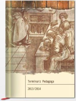 Terminarz Pedagoga 2013/14 biały. Autor: T-150F-04. SmakLiter.pl Okładka książki Terminarz Pedagoga 2013/14 biały
