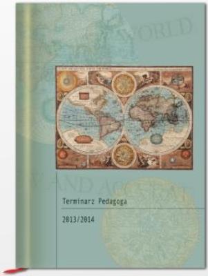 Terminarz Pedagoga 2013/14 mapy. Autor: T-150F-01. SmakLiter.pl Okładka książki Terminarz Pedagoga 2013/14 mapy
