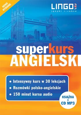 Angielski. Superkurs + CD Nowe wydanie. Autor: Więckowska Iwona, Szymczak-Deptuła Agnieszka. SmakLiter.pl Okładka książki Angielski. Superkurs + CD Nowe wydanie