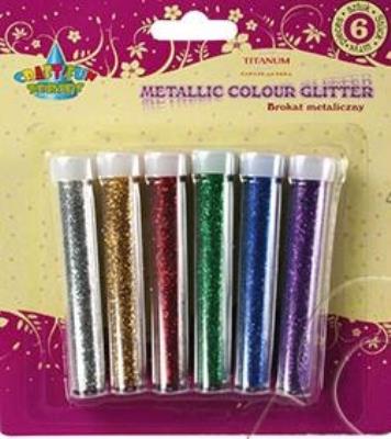 Okładka książki Brokat metaliczny 6 szt