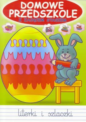 Okładka książki Domowe przedszkole z zającem Stasiem