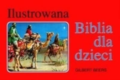 Okładka książki ILUSTR.BIBLIA DLA DZIECI niebieska bez zlocen-OPOKA