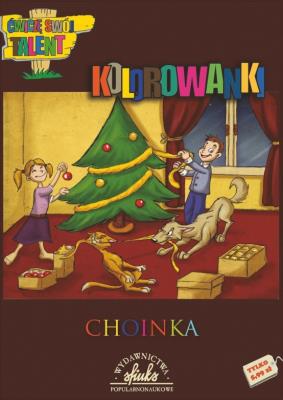 Kolorowanki-Choinka. Autor: Sadowska Beata. SmakLiter.pl Okładka książki Kolorowanki-Choinka