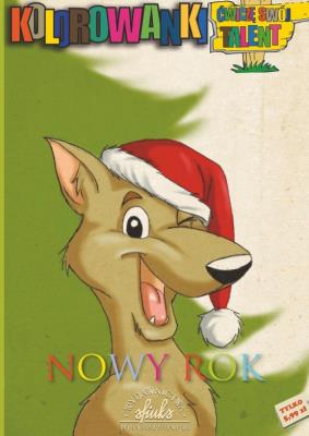 Kolorowanki-Nowy Rok. Autor: Sadowska Beata. SmakLiter.pl Okładka książki Kolorowanki-Nowy Rok