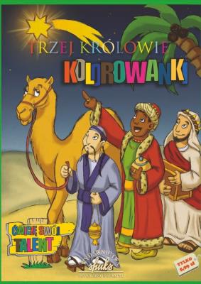 Kolorowanki-Trzej Królowie. Autor: Sadowska Beata. SmakLiter.pl Okładka książki Kolorowanki-Trzej Królowie