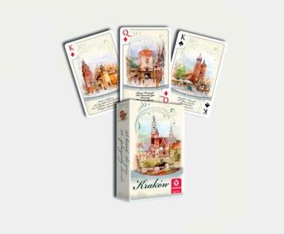 Opakowanie KRAKÓW AKWARELE - talia 55 kart