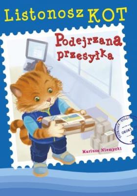 Listonosz Kot. Podejrzana przesyłka. Autor: Mariusz Niemycki. SmakLiter.pl Okładka książki Listonosz Kot. Podejrzana przesyłka