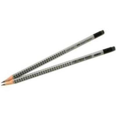 Okładka książki Ołówek Grip 2001 2,5HB z gumką srebrny