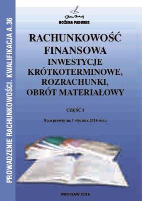 Okładka książki Rachunkowość Finansowa Część I w.2013