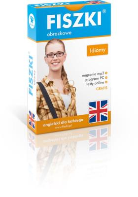 Angielski. Fiszki obrazkowe - Idiomy. Autor: Opracowanie zbiorowe. SmakLiter.pl Okładka książki Angielski. Fiszki obrazkowe - Idiomy