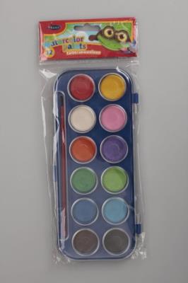 Okładka książki Farbki akwarelowe 12kolorów Rexus