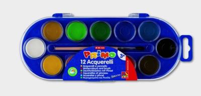 Opakowanie Farby akwarelowe 12 kolorów MILAN