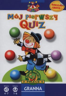Gra - Mój Pierwszy Quiz GRANNA. Autor: Ewa Falkowska. SmakLiter.pl Okładka książki Gra - Mój Pierwszy Quiz GRANNA