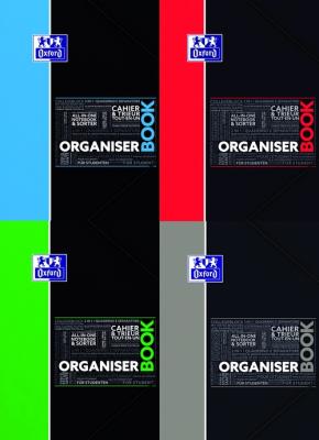 Opakowanie Kołonotatnik A4 Oxford w kratkę 80 kartek Organiser Book mix