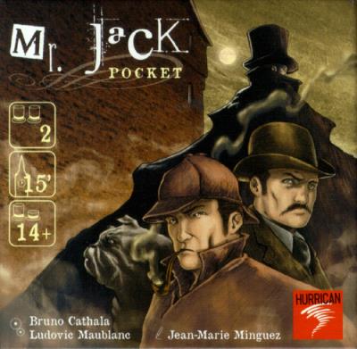 Mr.Jack Pocket. Autor: Bruno Cathala, Maublanc Ludovic, Minguez Jean-Marie. SmakLiter.pl Okładka książki Mr.Jack Pocket