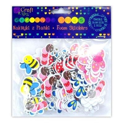 Okładka książki Naklejki z pianki z nadrukiem 75 szt. Świat owadów