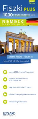 Niemiecki Fiszki plus 1000 najważniejszych słów+CD. Autor: Opracowanie zbiorowe. SmakLiter.pl Okładka książki Niemiecki Fiszki plus 1000 najważniejszych słów+CD