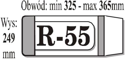 Opakowanie Okładka książkowa regulowana R55 (50szt) IKS