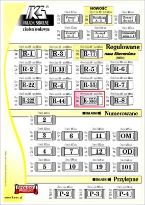Okładka książki Okładka książkowa regulowana R555 (50szt) IKS