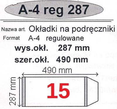 Okładka książki Okładka na podr A4 regulowana nr 15 (50szt) NARNIA