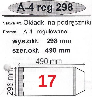 Okładka książki Okładka na podr A4 regulowana nr 17 (50szt) NARNIA