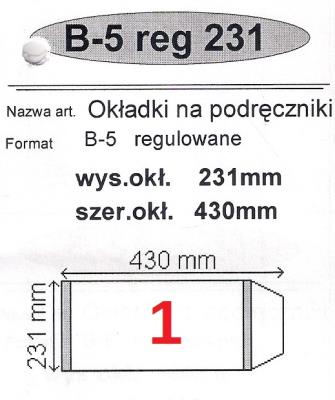 Okładka książki Okładka na podr B5 regulowana nr 1 (25szt) NARNIA