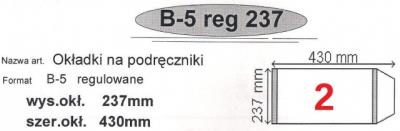 Okładka książki Okładka na podr B5 regulowana nr 2 (50szt) NARNIA