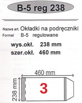 Okładka książki Okładka na podr B5 regulowana nr 3 (25szt) NARNIA