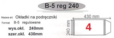 Okładka książki Okładka na podr B5 regulowana nr 4 (50szt) NARNIA